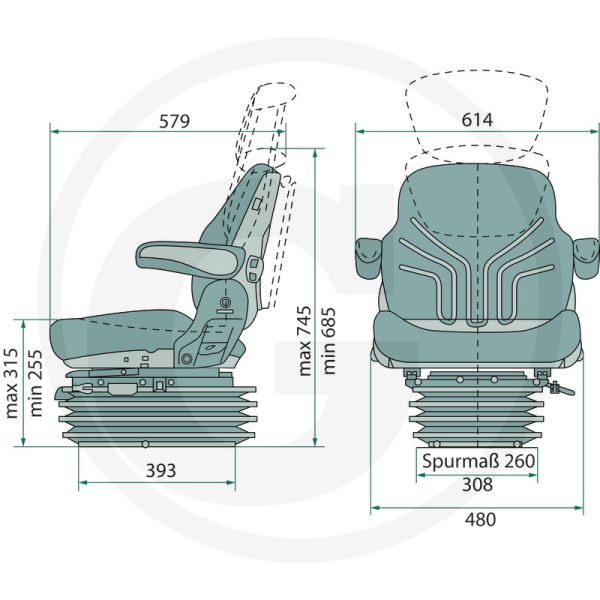 Asiento Neumático GRAMMER MSG 95G/721